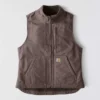 Women's Washed Duck Sherpa-Lined Mock Neck Vest